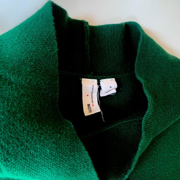 anthropologie green mockneck sleevless top M - Picture 5 of 6